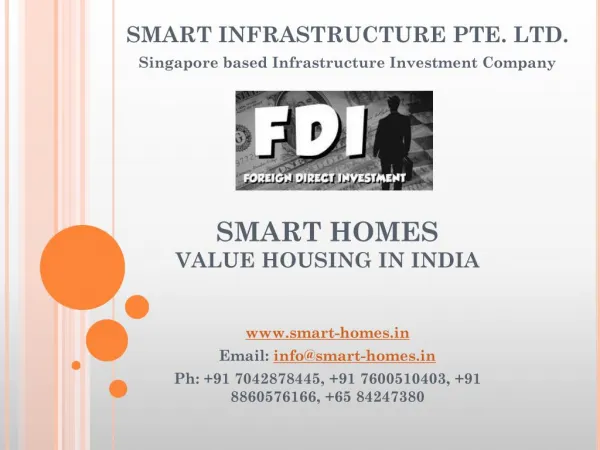 Smart Homes Value Housing in India.