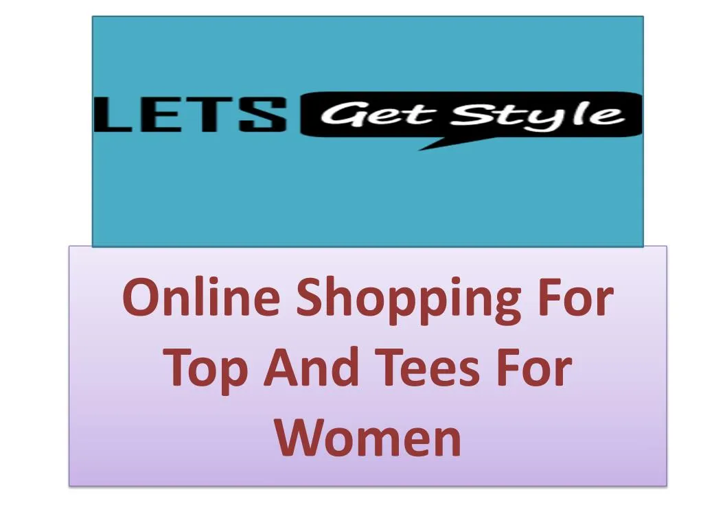 online shopping for top and tees for women