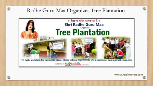 Radhe Guru Maa Organizes Tree Plantation