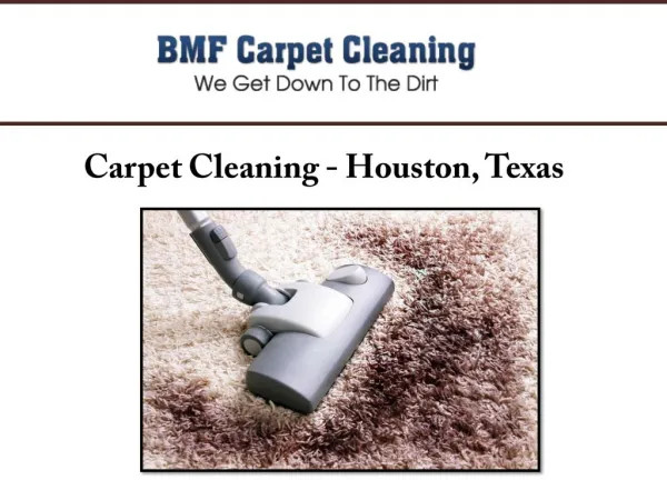 Carpet Cleaning - Houston, Texas