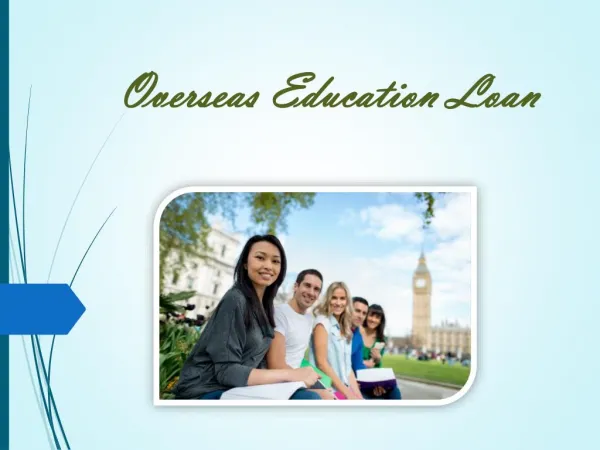 Overseas education loan : Ways to fund for overseas education