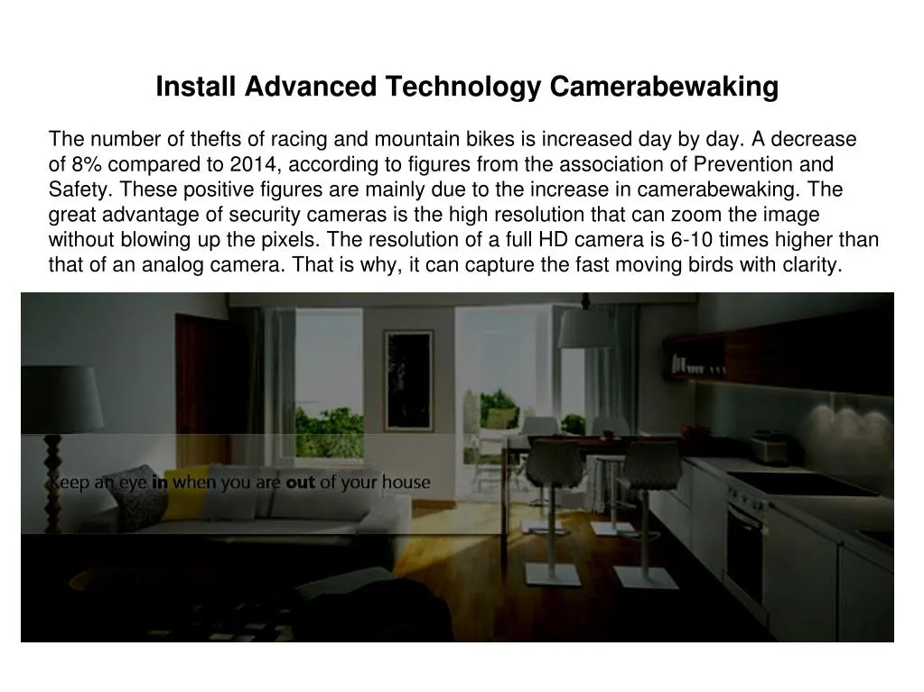 install advanced technology camerabewaking