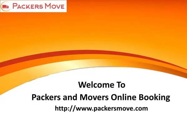 Online Packers and Movers Services
