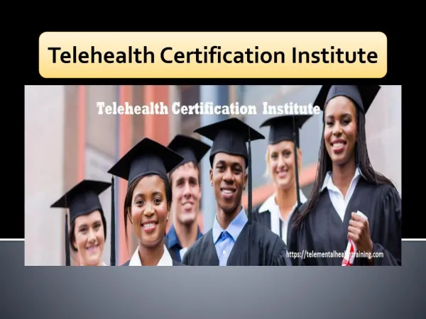 Telehealth Certification Institute| Telementalhealthtraining