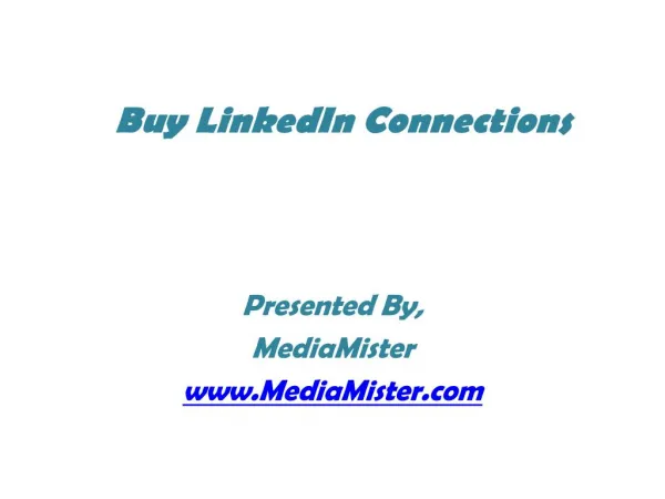 Advantages of Buying Linkedin Connection