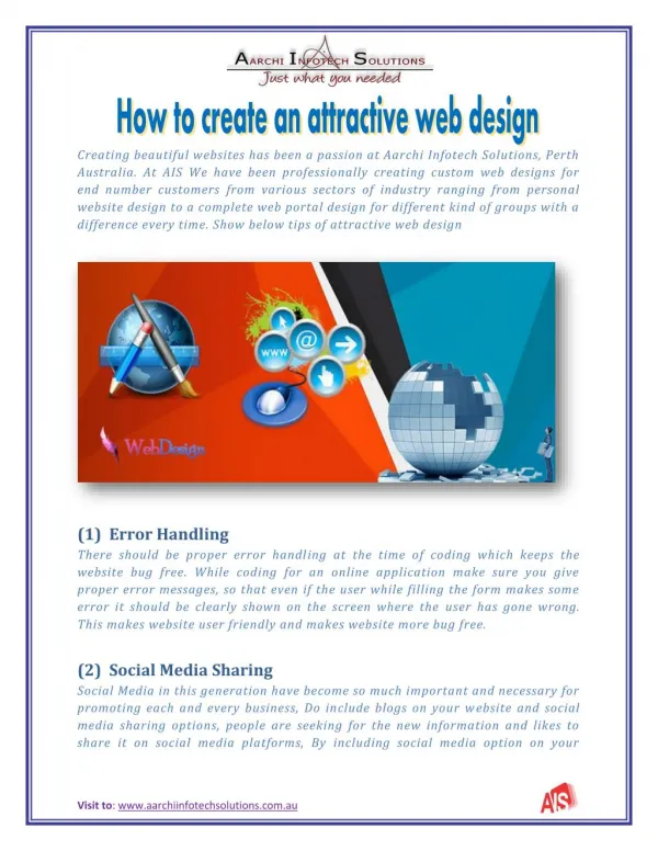 how to create an attractive web design