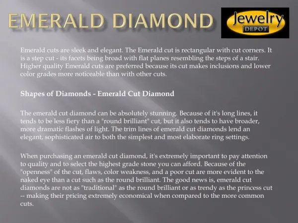 Emerald Cut Diamonds Houston