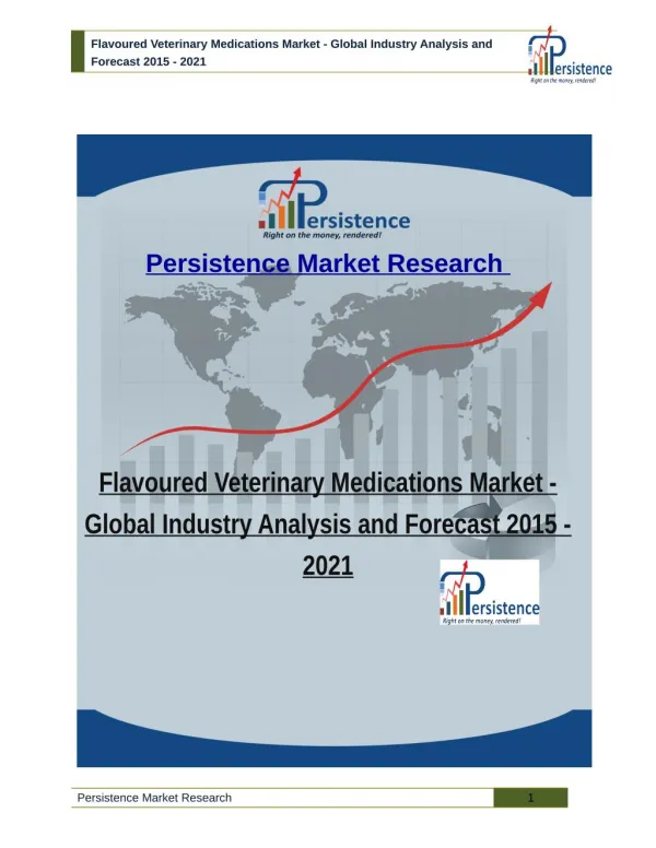Flavoured Veterinary Medications Market - Global Industry Analysis and Forecast 2015 - 2021