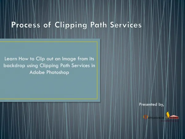 Process of Clipping Path Services