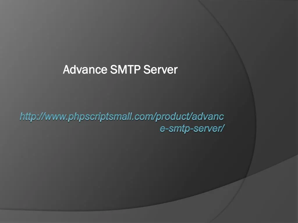 advance smtp server