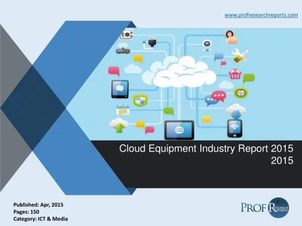 Cloud Equipment Industry Share, Market Size 2015 | Prof Research Reports