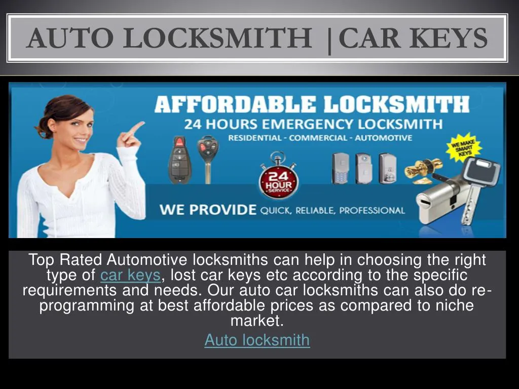 auto locksmith car keys