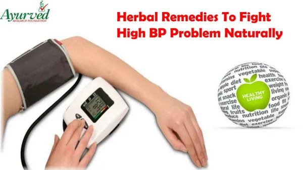 Herbal Remedies To Fight High BP Problem Naturally