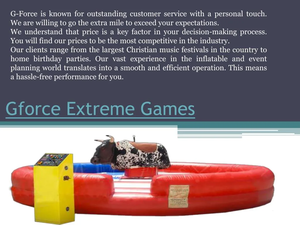gforce extreme games