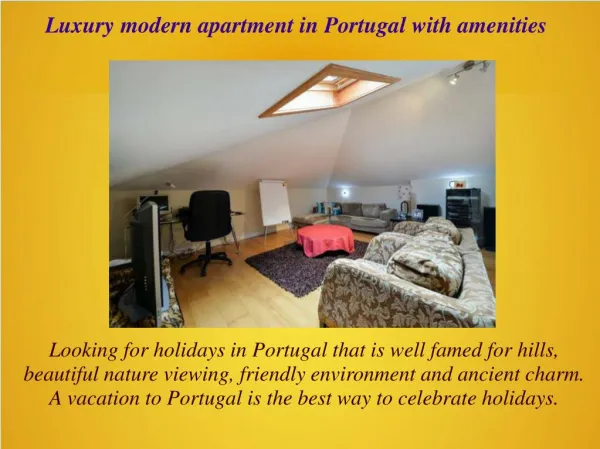 Luxury modern apartment in Portugal with amenities