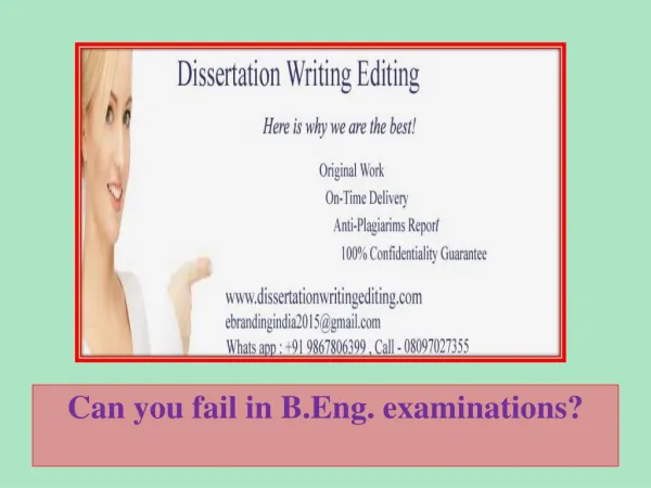 can you fail in b eng examinations