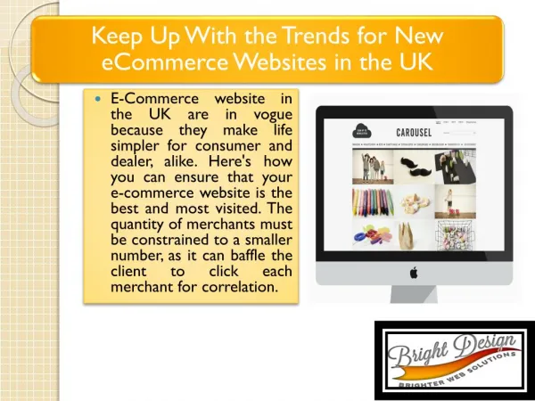 Keep Up With the Trends for New eCommerce Websites in the UK