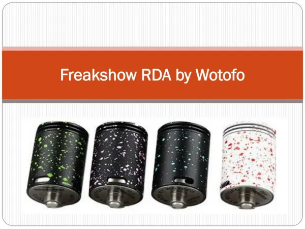 Freakshow RDA by Wotofo