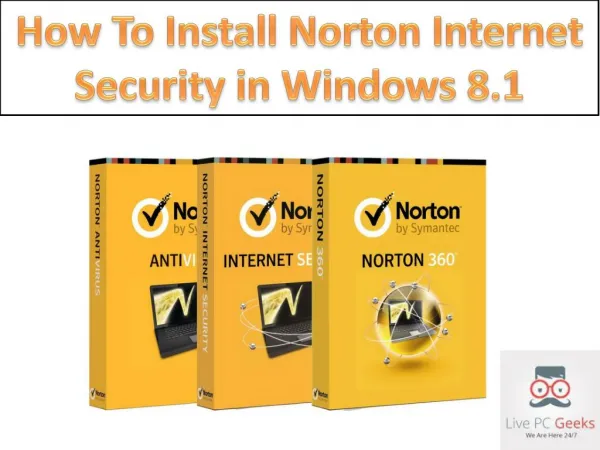 How To Install Norton Internet Security in Windows 8.1