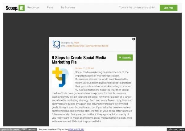 6 Steps to Create Social Media Marketing Pla