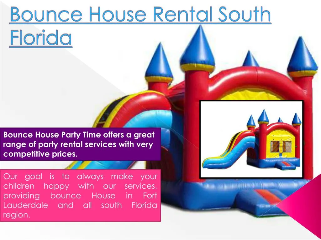 bounce house rental south florida