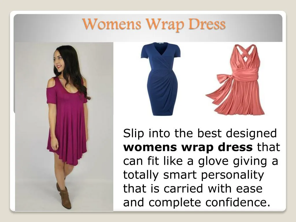 womens wrap dress
