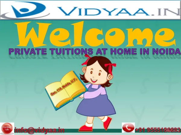 Private Home Tuitions in Noida