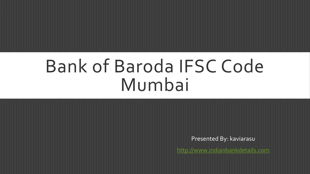 bank of baroda ifsc code mumbai