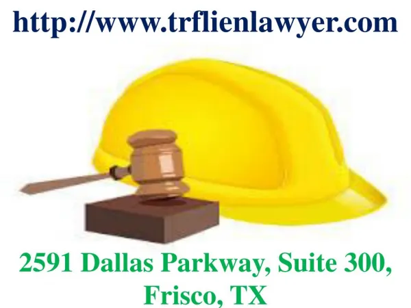 Construction liens Dallas TX