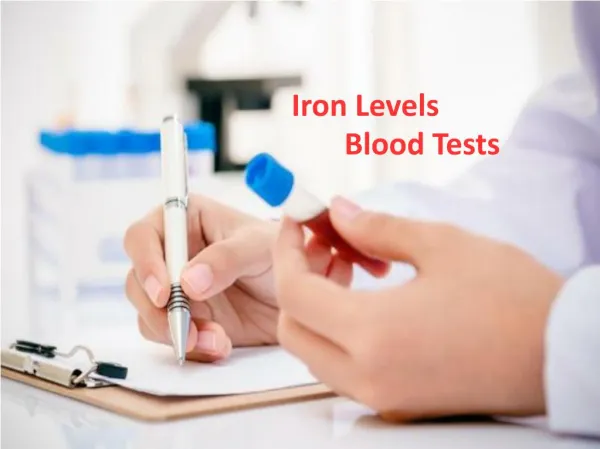 Iron Levels Blood Tests
