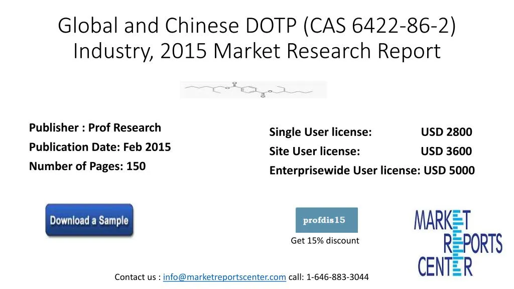 global and chinese dotp cas 6422 86 2 industry 2015 market research report