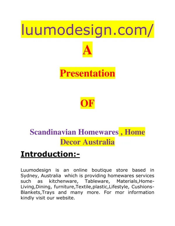 Nordic Homeware