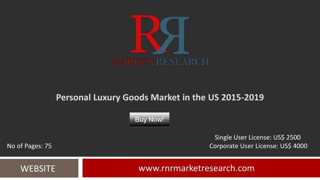 personal luxury goods market in the us 2015 2019