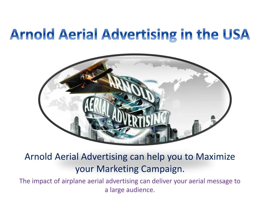 arnold aerial advertising in the usa