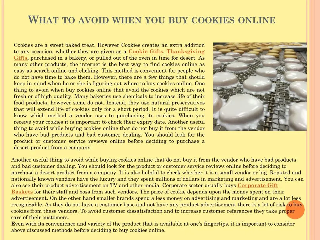 what to avoid when you buy cookies online