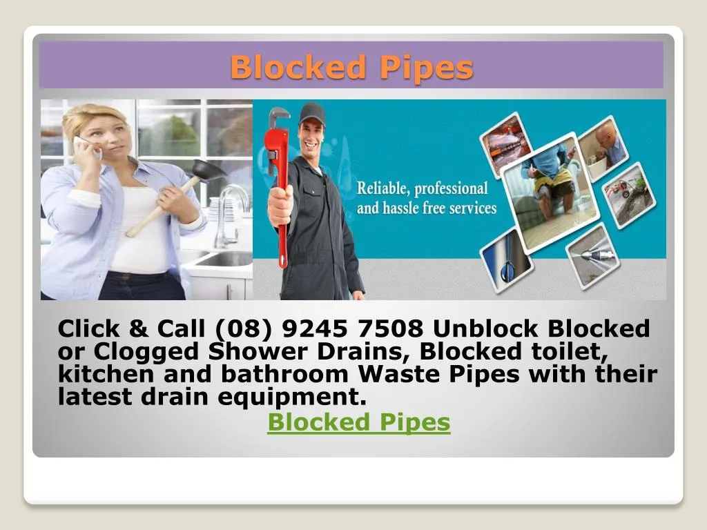 blocked pipes