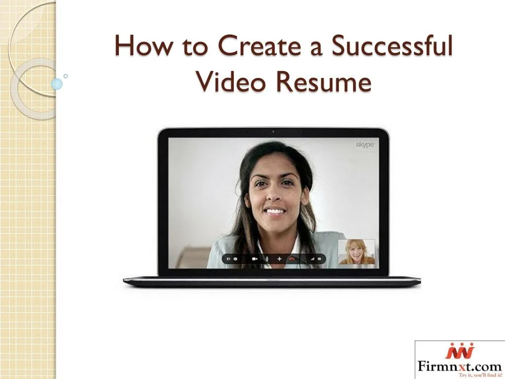 how to create a successful video resume