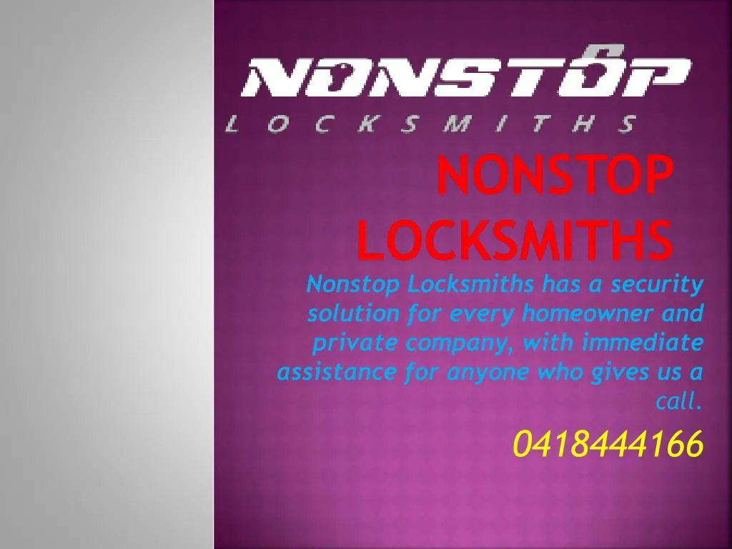 nonstop locksmiths