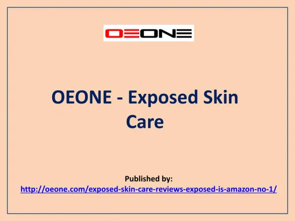 OEONE-Exposed Skin Care