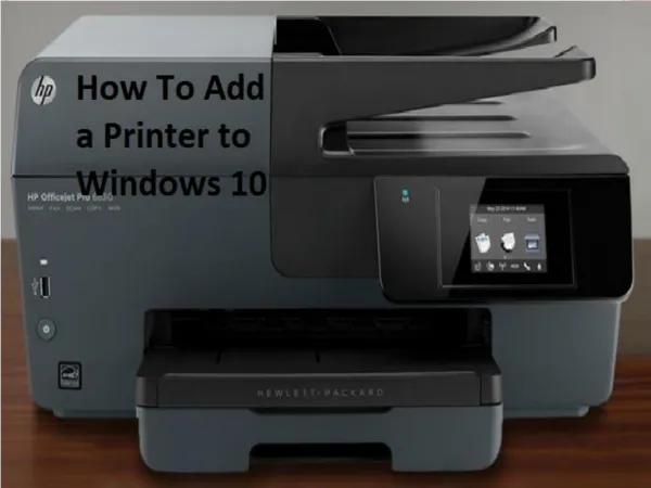 How to Add a Printer to Windows 10
