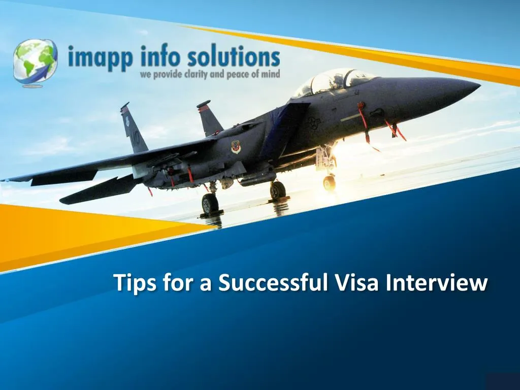 tips for a successful visa interview