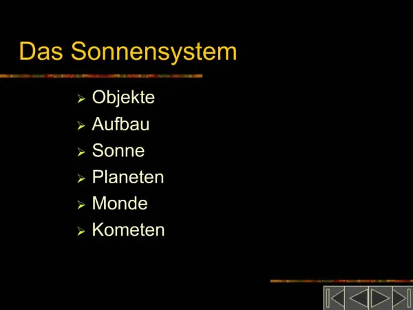 Das Sonnensystem