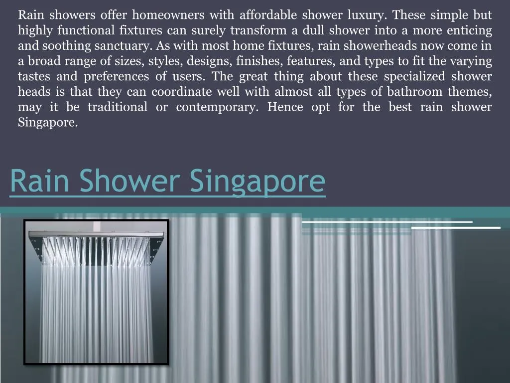 rain shower singapore