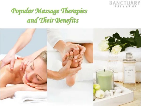 Popular Massage Therapies and Their Benefits