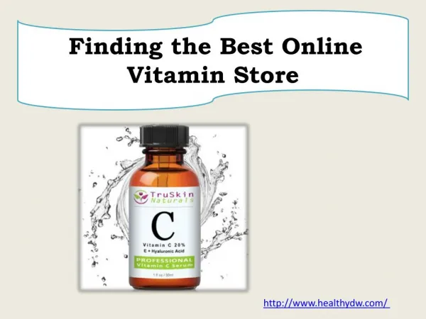 Finding the Best Online Vitamin Store