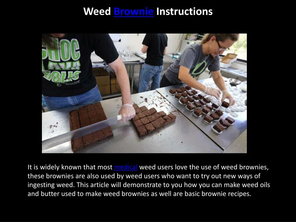 weed brownie instructions