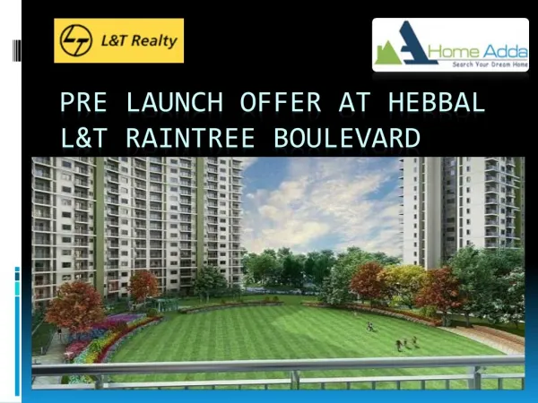 Pre Launch Offer at Hebbal