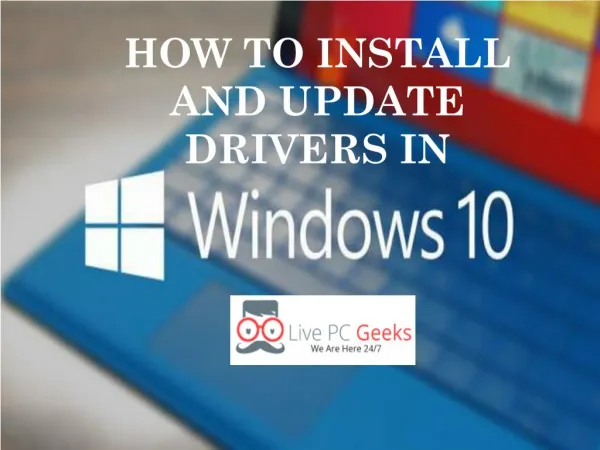 How To Install and Update Drivers in Windows 10