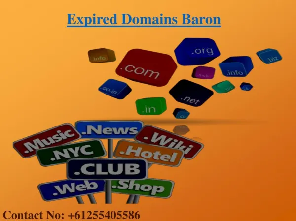Buy High Qulity Expired Domains From Expired Domains Baron