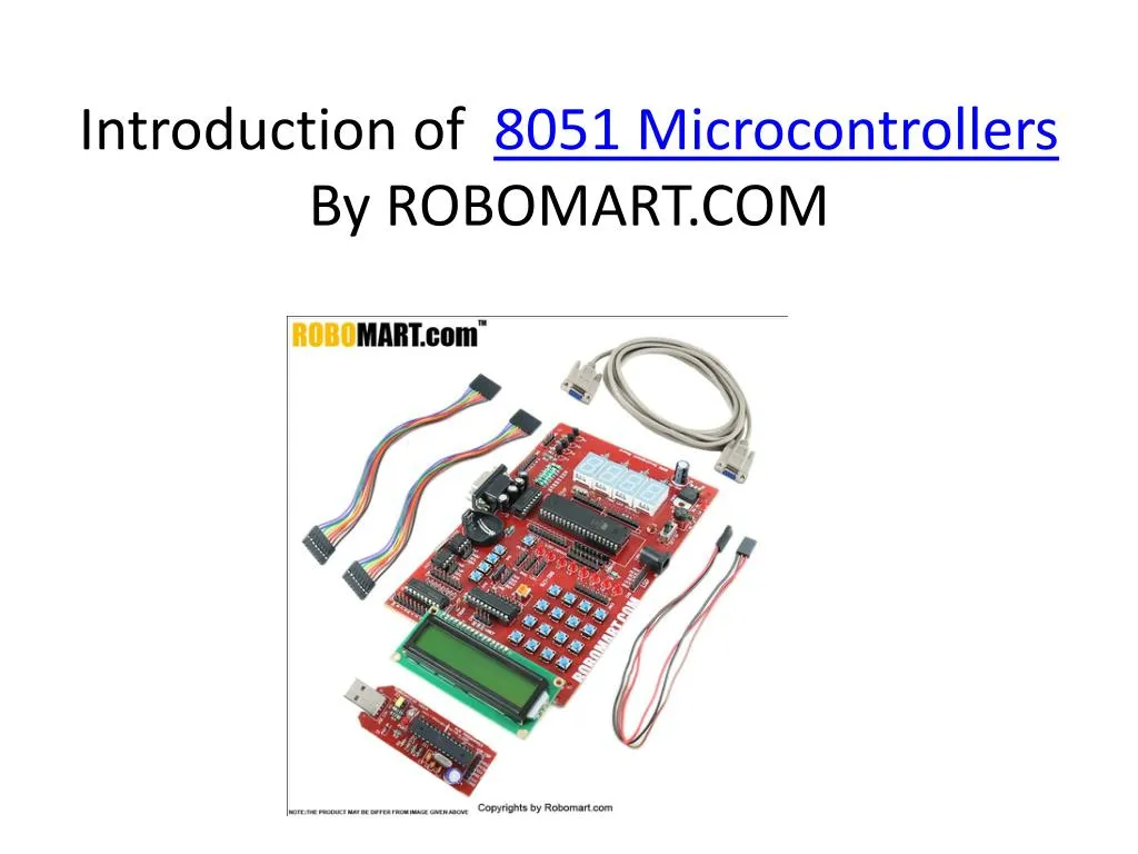 introduction of 8051 microcontrollers by robomart com